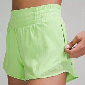 Lululemon Hotty Hot High-Rise Lined Short 2.5"
Scream Green Light Shorts Neon